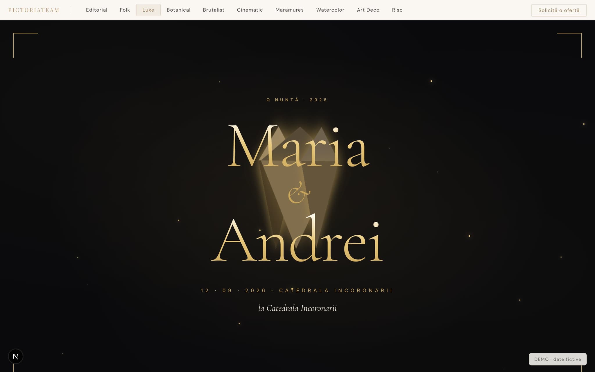 Sablon invitatie Luxe